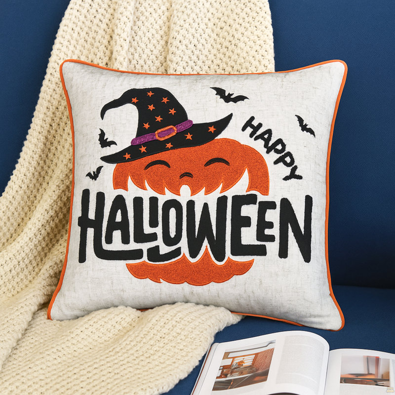 Ensemble de 2 coussins Happy Halloween, Ensemble 2 pièces