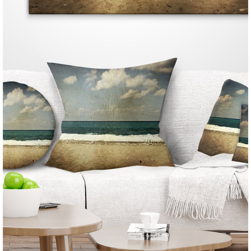 Coussin lombaire Seashore, 16 po x 16 po, Carré