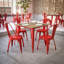 Table de restaurant commerciale intérieure / extérieure en polyester Harewood-582744025-582744026