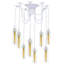 Gurdon 6 - Light White Cluster Pendant