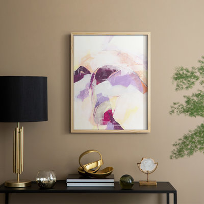 Polar Magenta II Framed Print - Solid Wood