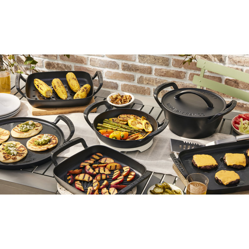 Le Creuset Alpine Outdoor Collection Enameld Cast Iron Rectangular Griddle, 15.75 In.