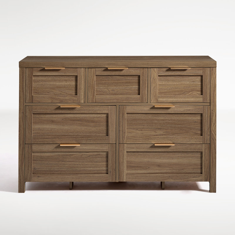 3 Pieces Bedroom Set with Dresser & Nightstands, Special Walnut