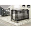 Lit de bébé convertible 3-en-1 Celeste noir-40983344