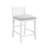 Demp Set of 2 Upholstered Counter Height Dining Chairs  Fabric Rubberwood-97502791