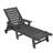 Lounge Chair with Side Table, 3-Piece Oversized Chaise Lounge Chair Setwith Wood Texture, All Weather Patio Lounge Chair with 5 Positions,Wheels &Cup Holder(include 2Lounge chairs and 1Table)-1379014240