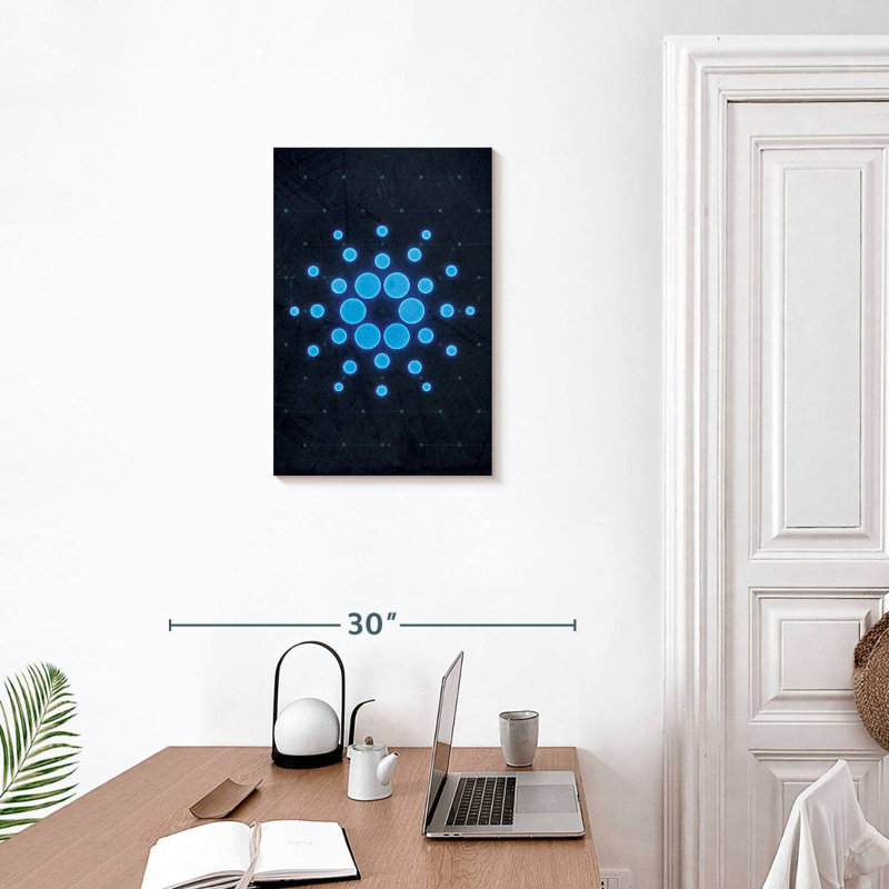 Kano Crypto-monnaie Cardano Logo II, H 24 po x l 16 po