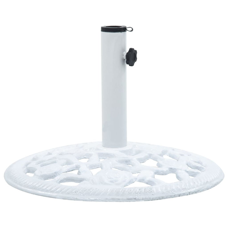 Piper Cast Iron Free Standing Umbrella Base, White