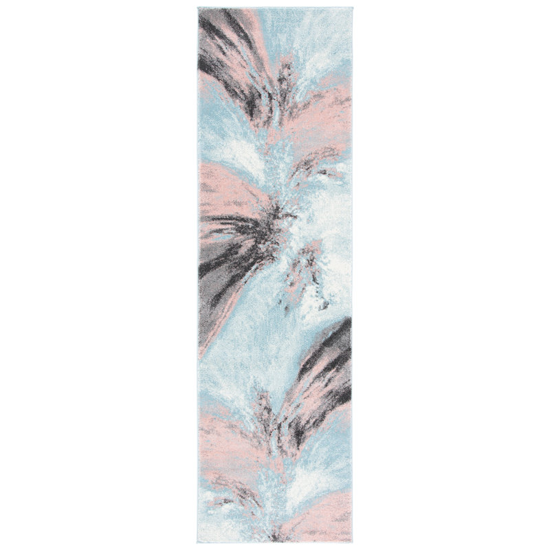 Donnovan Performance Abstract Rug, Runner 2'3" x 10'