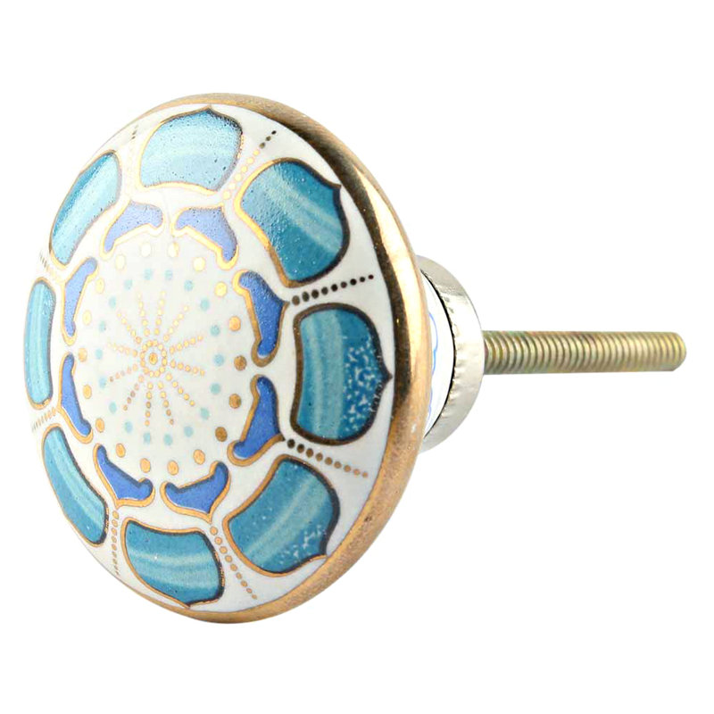 Oversized 1 3/4" Diameter Mushroom Knob, Golden