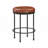 Faux Leather Backless Counter Height Stool