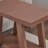 Contemporary Wood Shelf Side Table in Red