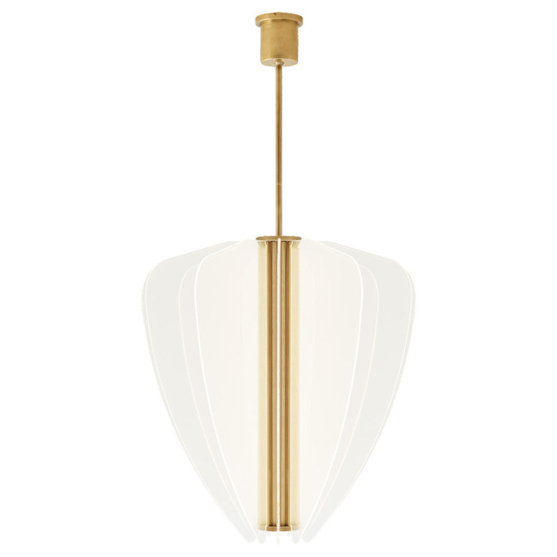 Nyra 1 - Light LED Pendant, Plated Brass