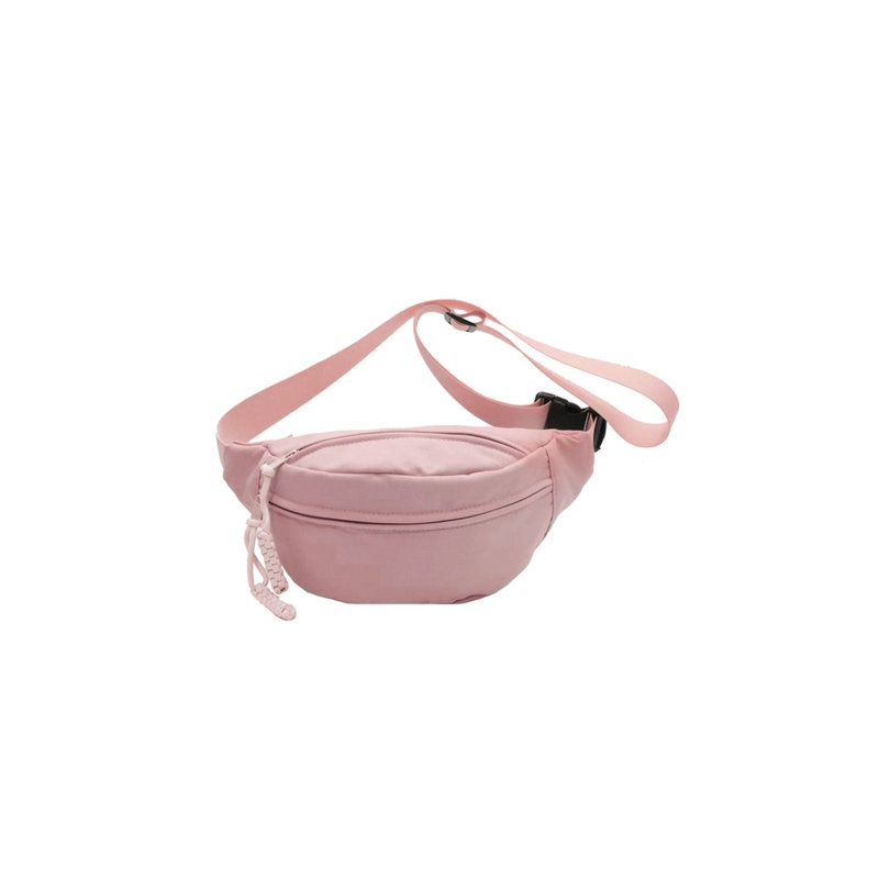 Sac à dos à bandoulière en toile à plusieurs couches Sac à dos de voyage Sac à dos avec poche avant, Pink