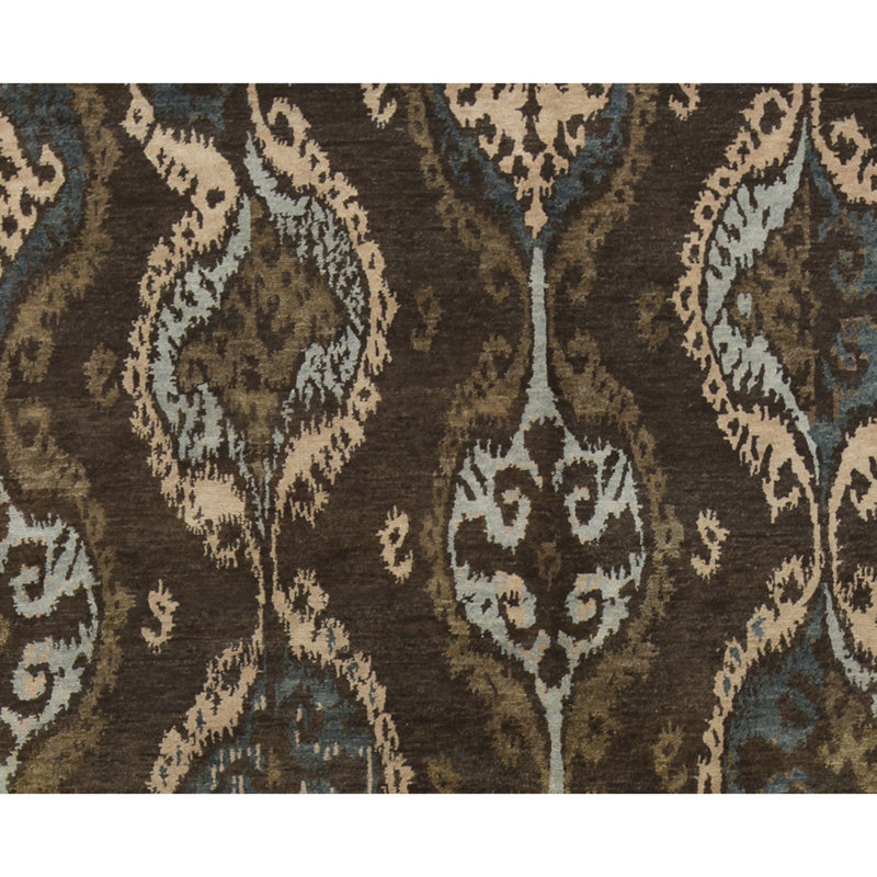 Himalayan Abstract Area Rug in Brown