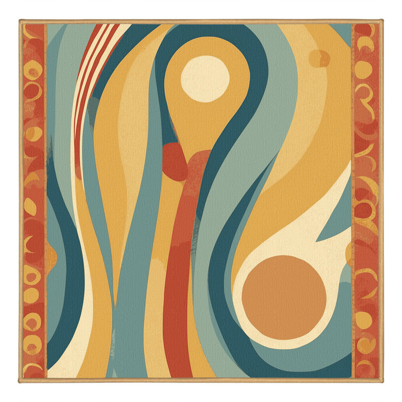Groovy Curl Rug, Square 8'
