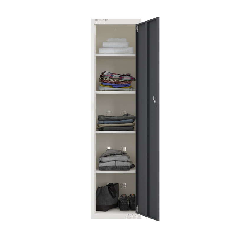 Armoire de rangement en métal avec tablettes KDS