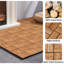 Carreau de sol et mural imbriqué en bois d'acacia 12 po x 12 po pour l'extérieur et l'intérieur 