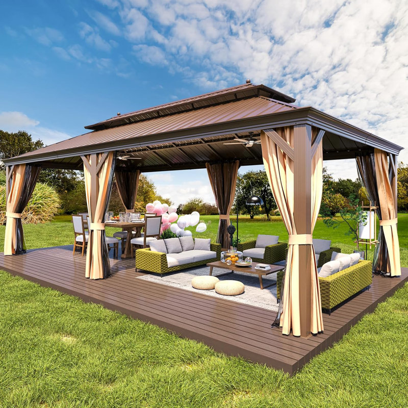 12 X 24 Ft Hardtop Gazebo