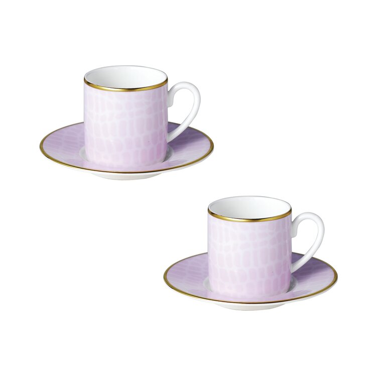 Kate Spade New York Make It Pop 8 Piece Cup & Saucer Set