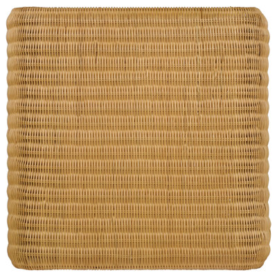 Mehrie Square Woven Rattan End Table Natural