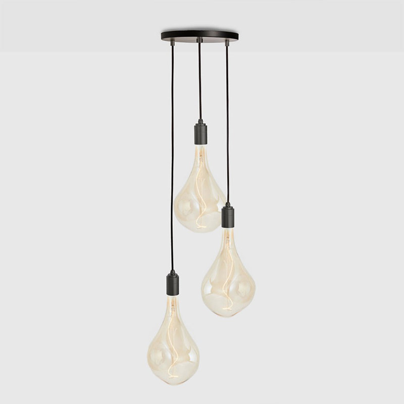 Luminaire suspendu graphite avec Voronoi III US, Graphite