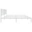 Metal Bed Frame with Headboard White-275720540
