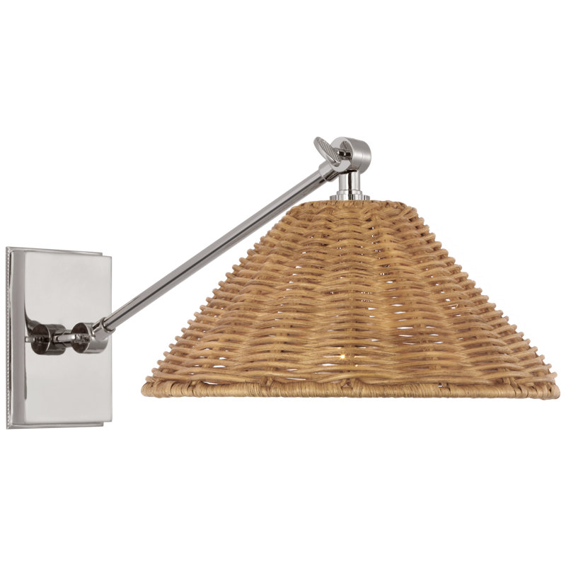Wimberley 1 - Light Swing Arm, Polished Nickel, Brown