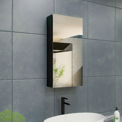 Armoire à pharmacie Hennagan avec miroir et 4 tablettes réglables
