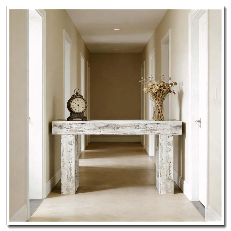 Stable TV Stand,Elegant Console Table, Vintage White