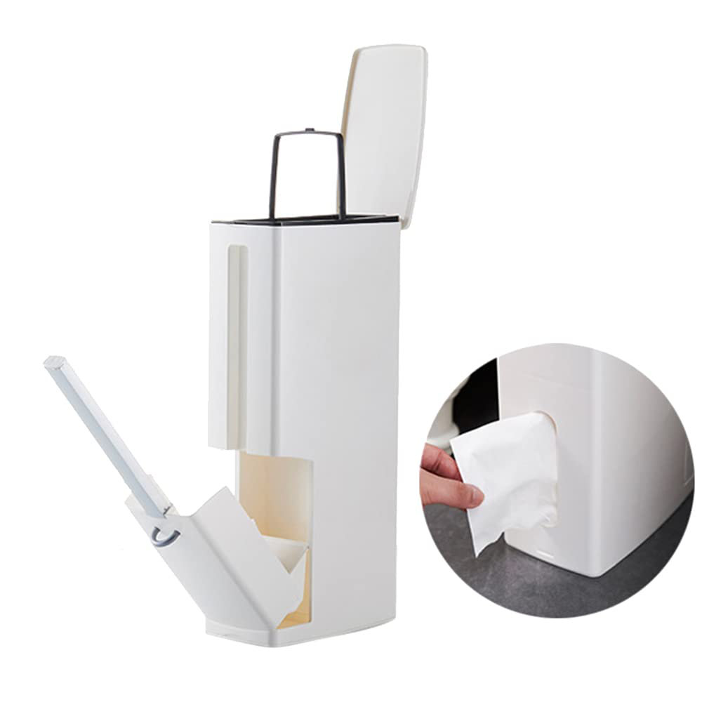 Toilet Brush and Waste Bin Set