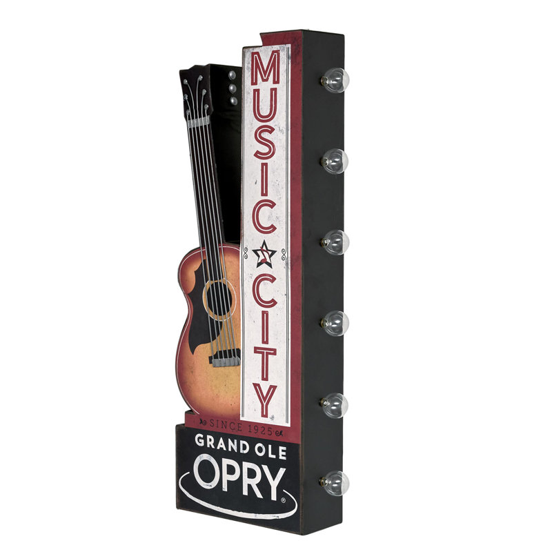 Grand Ole Opry Music City Since 1925  LED Marquee Off the Wall Sign 30.1"
