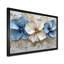 Impression sur toile rhododendron crème velours bleu Rhododendron II-711642868-616590845-711642873