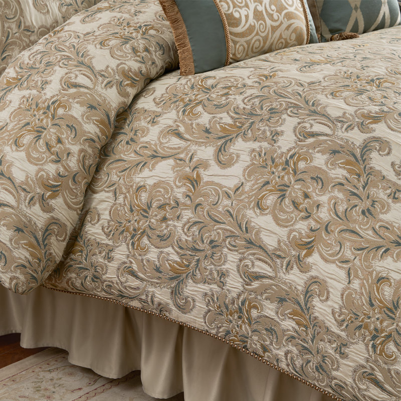 Ensemble d'édredon en polyester Anora, Édredon pour grand lit + 2 taies décoratives sta