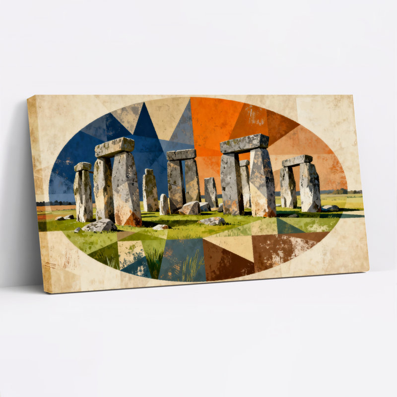 Stonehenge, ensemble de 1 reproduction d'art sur toile, H 12 po x l 36 po