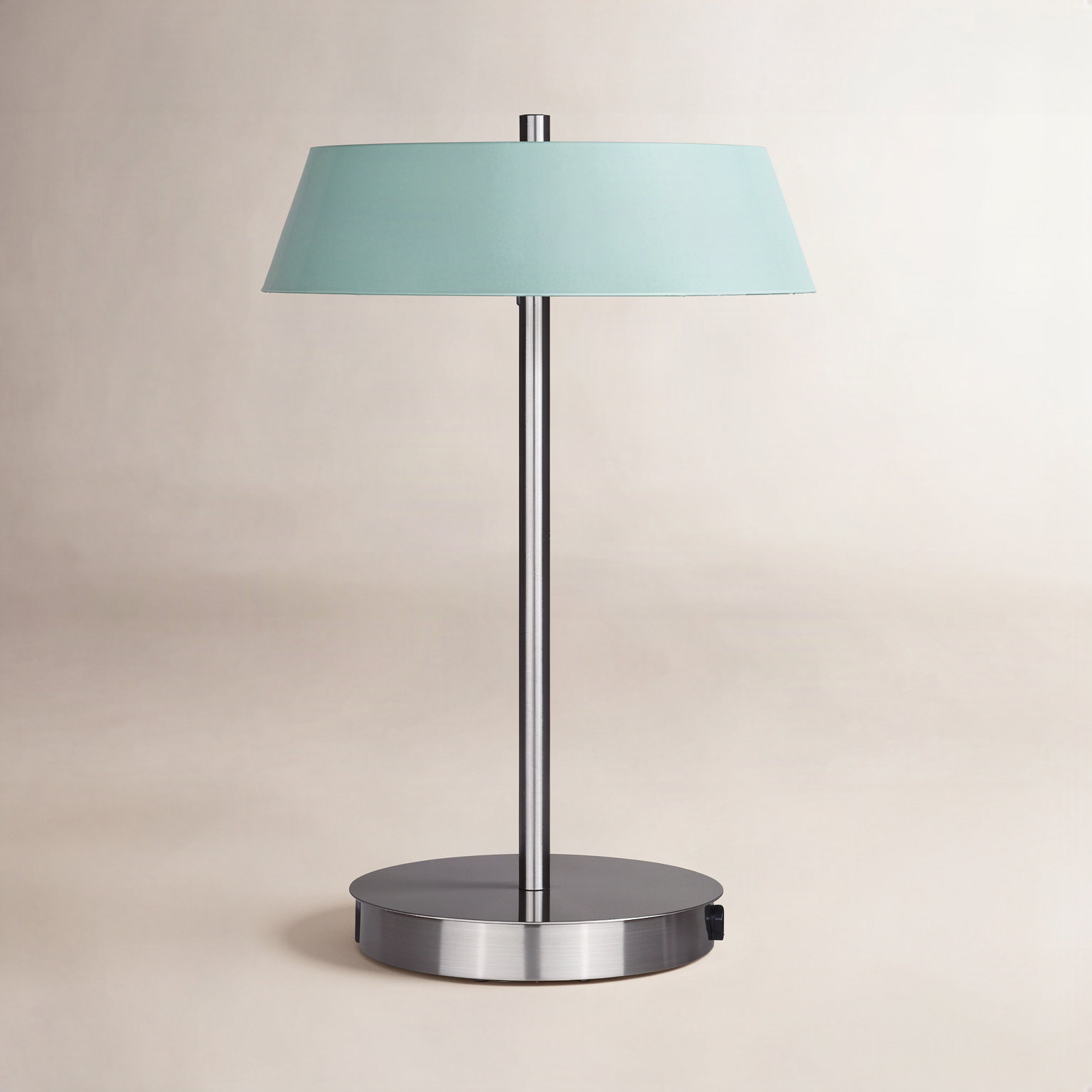 Pretoria Bedside Lamp, Silver, Teal