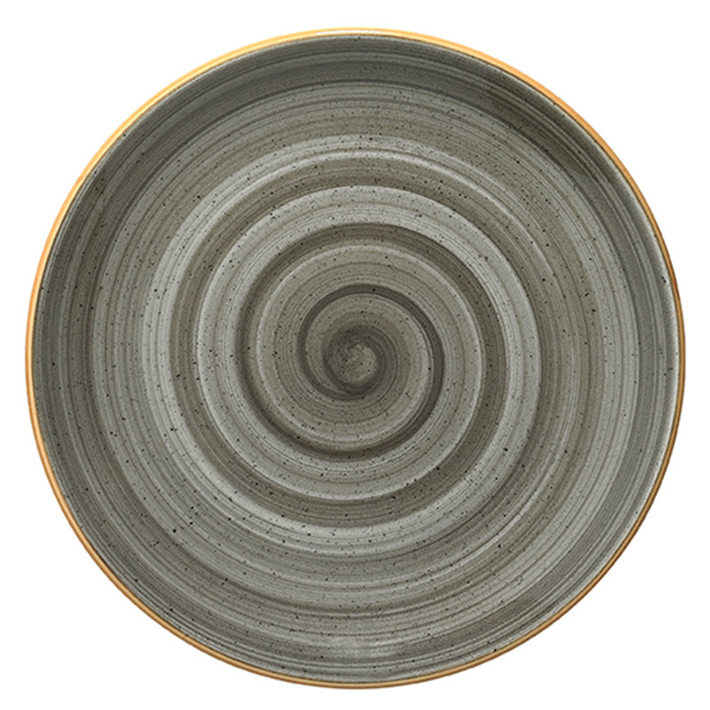 Assiette plate 10,5 ", gris