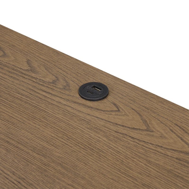 Petite table de chevet de couleur café au lait, Marron clair