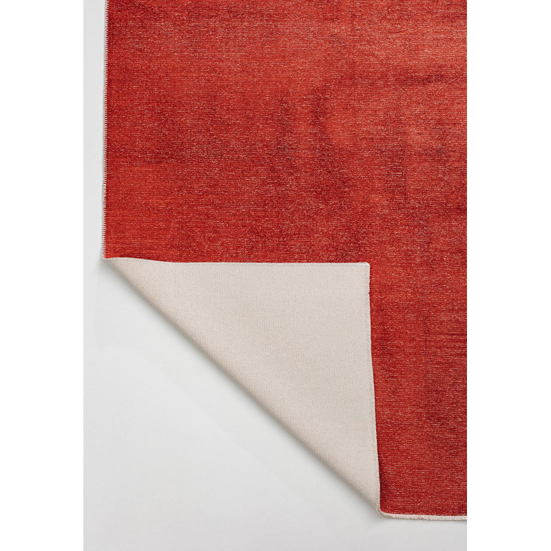 Renetia Solid Colour Hand Loom Indoor / Outdoor Area Rug, Rectangle 5'3" x 7'6"