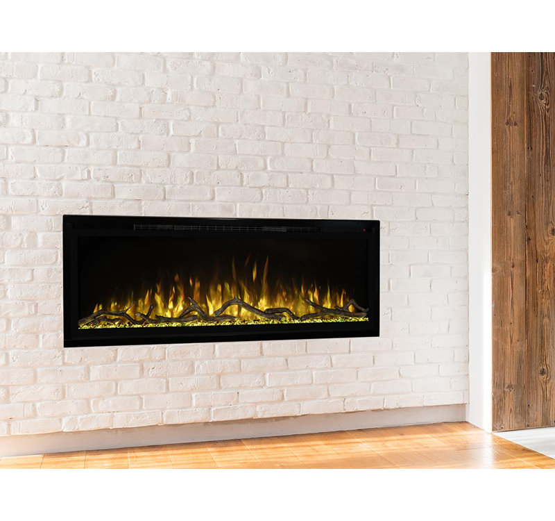 Modern Flames Spectrum Slimline Recessed or Wall Mounted Electric Fireplace, 17" H x 49.75" W x 4.75" D