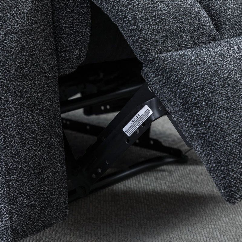 Tronchetti 33.07" Wide Classic Microsuede Manual Massage Heating Recliner With Dual Cupholders (set of 4), Dark Gray