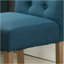 Ensemble de 2 chaises de salle à manger en bois capitonné Habit, bleu