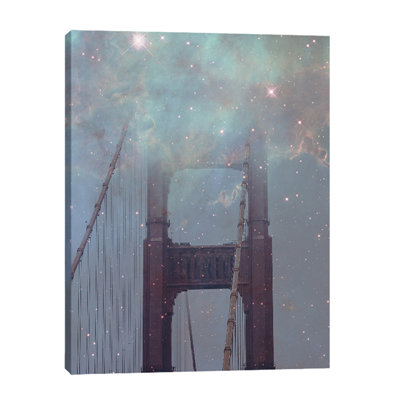 Starry SF 1 Piece Wrapped Canvas Wall Art