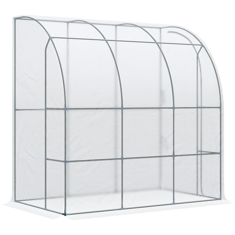 Extérieur de l'Outsunny, H 83,5 po x l 84,3 po x P 46,5 po, Blanc