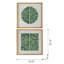 Ensemble d'art mural 23,5 "x 23,5" Elos