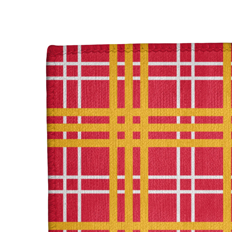 Tapis rouge à carreaux, Rectangle 5 pi x 7 pi