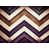 Brun / chevron mauve