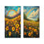 Rainbow Over The Meadow I - Collection d'art sur toile 2 panneaux-485936640-485936643