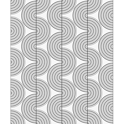 Cecile Mid-Century Peel & Stick Geometric Wallpaper