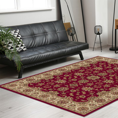 Tapis rouge / beige Weisgerber